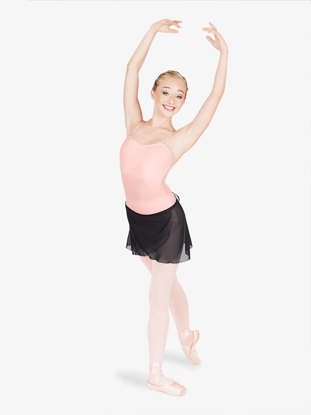 Theatricals dancewear sheer dance wrap skirt ballet | Petite/Small | Black